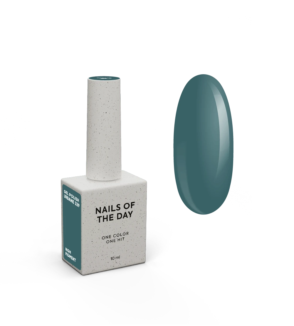 NAILSOFTHEDAY Let's Special Urbane — esmalte semipermanente  de uñas gris verdoso que cubre en una capa, 10 ml