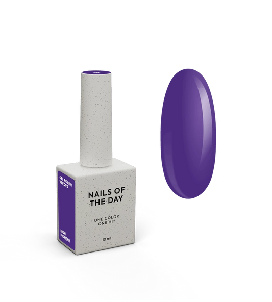 NAILSOFTHEDAY Gel Polish Vibe 293 — bright purple gel polish with one-coat coverage, 10 ml