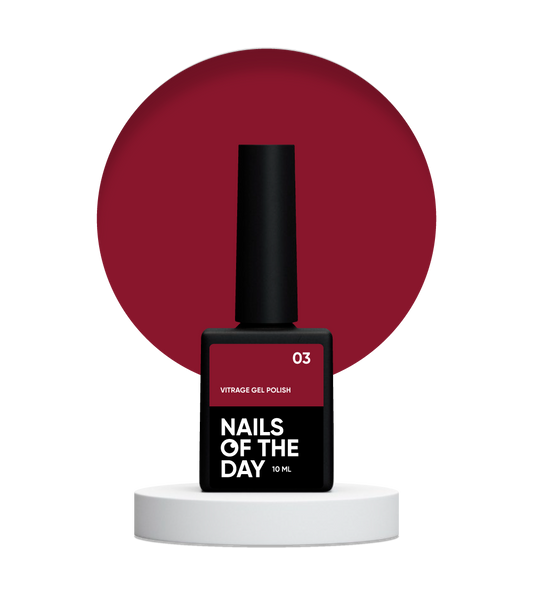 NAILSOFTHEDAY Vitrage gel Polish 03 — smalto per unghie in vetro colorato, 10 ml