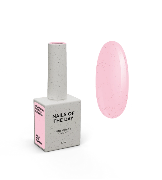NAILSOFTHEDAY Vamos especial Whistledown - verniz gel rosa com ouro derretido, 10 ml