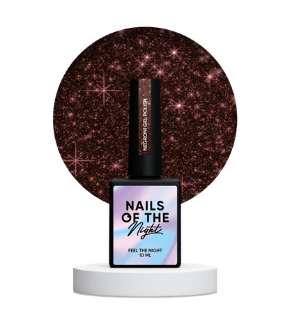 NAILSOFTHENIGHT Negroni gel polish — темно-бордовий світловідбиваючий гель лак, 10 мл