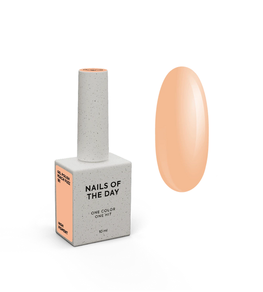 NAILSOFTHEDAY Let's special Peach Fuzz — verniz gel pêssego suave para cobertura de unhas numa só camada, 10 ml