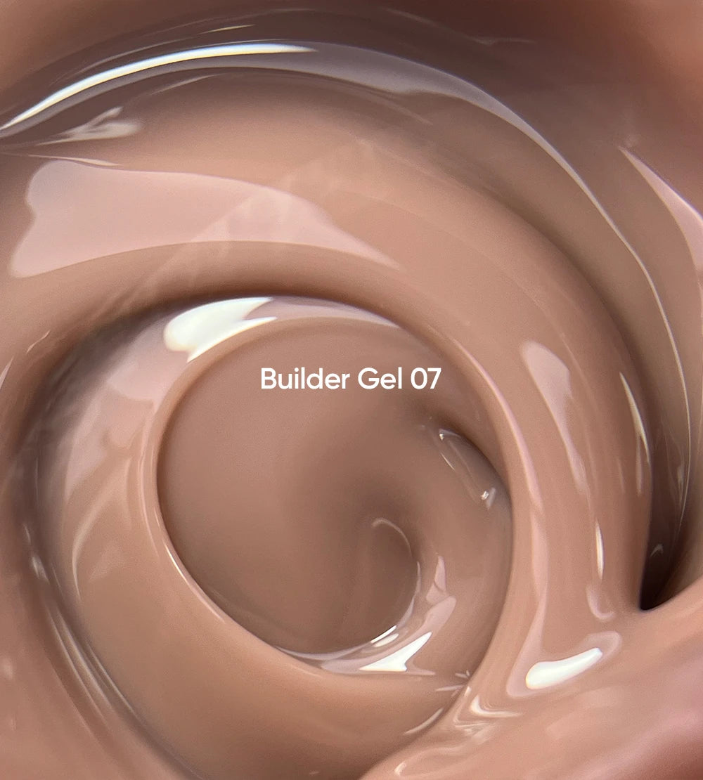 NAILSOFTHEDAY Builder Gel 07 — brown gel for nail extensions, 30 ml