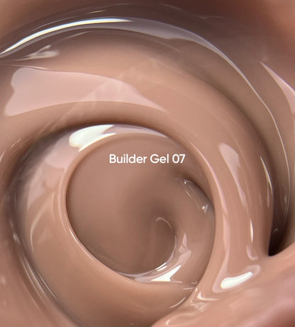NAILSOFTHEDAY Builder Gel 07 — brown gel for nail extensions, 30 ml
