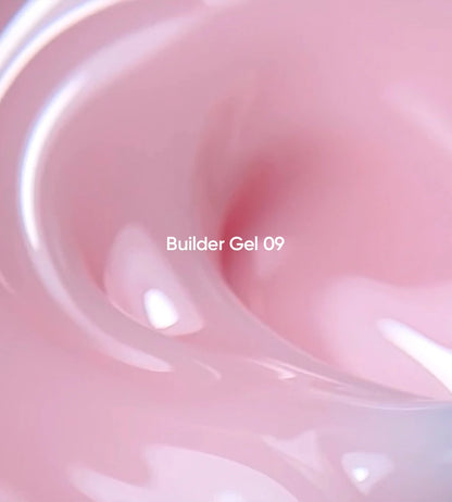 NAILSOFTHEDAY Builder Gel 09 — milchig-rosafarbener Gel für Nagelverlängerungen, 30 ml (Premium gel 02)