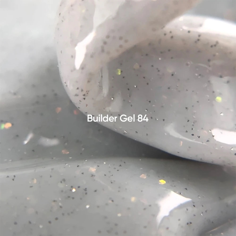 NAILSOFTHEDAY Builder Gel 84 — milky reflective builder gel with opal shimmer, 15 ml