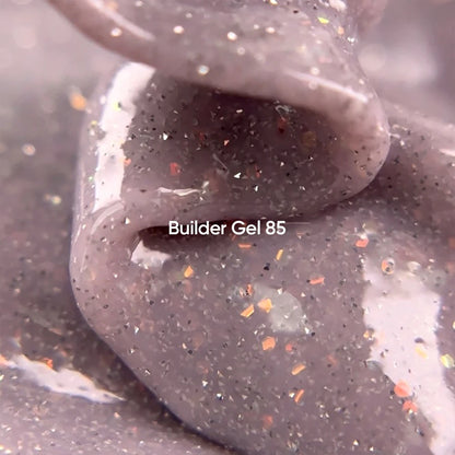 NAILSOFTHEDAY Builder Gel 85 — pink-milky reflective builder gel with opal shimmer, 15 ml