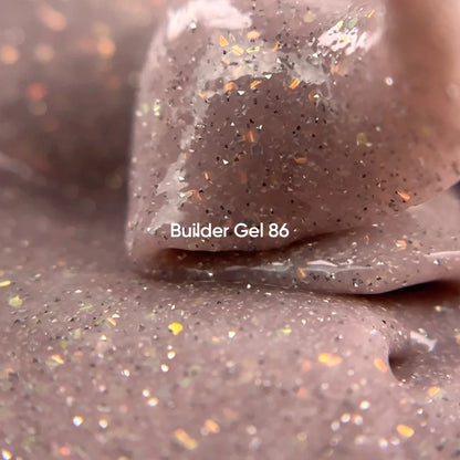 NAILSOFTHEDAY Builder Gel 86 — nude reflective builder gel with opal shimmer, 15 ml