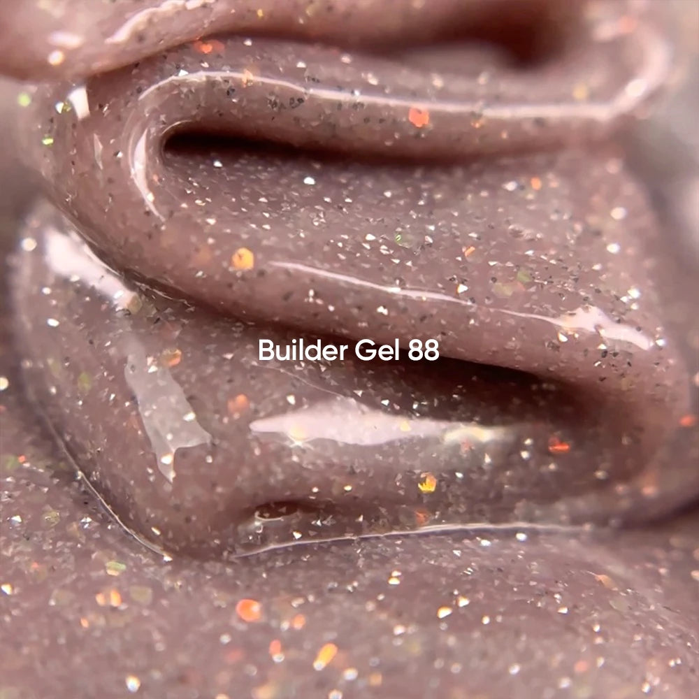 NAILSOFTHEDAY Builder Gel 88 — beige reflective builder gel with opal shimmer, 15 ml