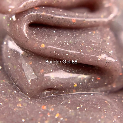 NAILSOFTHEDAY Builder Gel 88 — beige reflective builder gel with opal shimmer, 15 ml