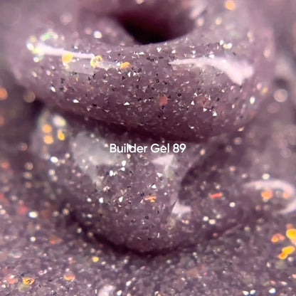 NAILSOFTHEDAY Builder Gel 89 — cool lavender reflective builder gel with opal shimmer, 15 ml
