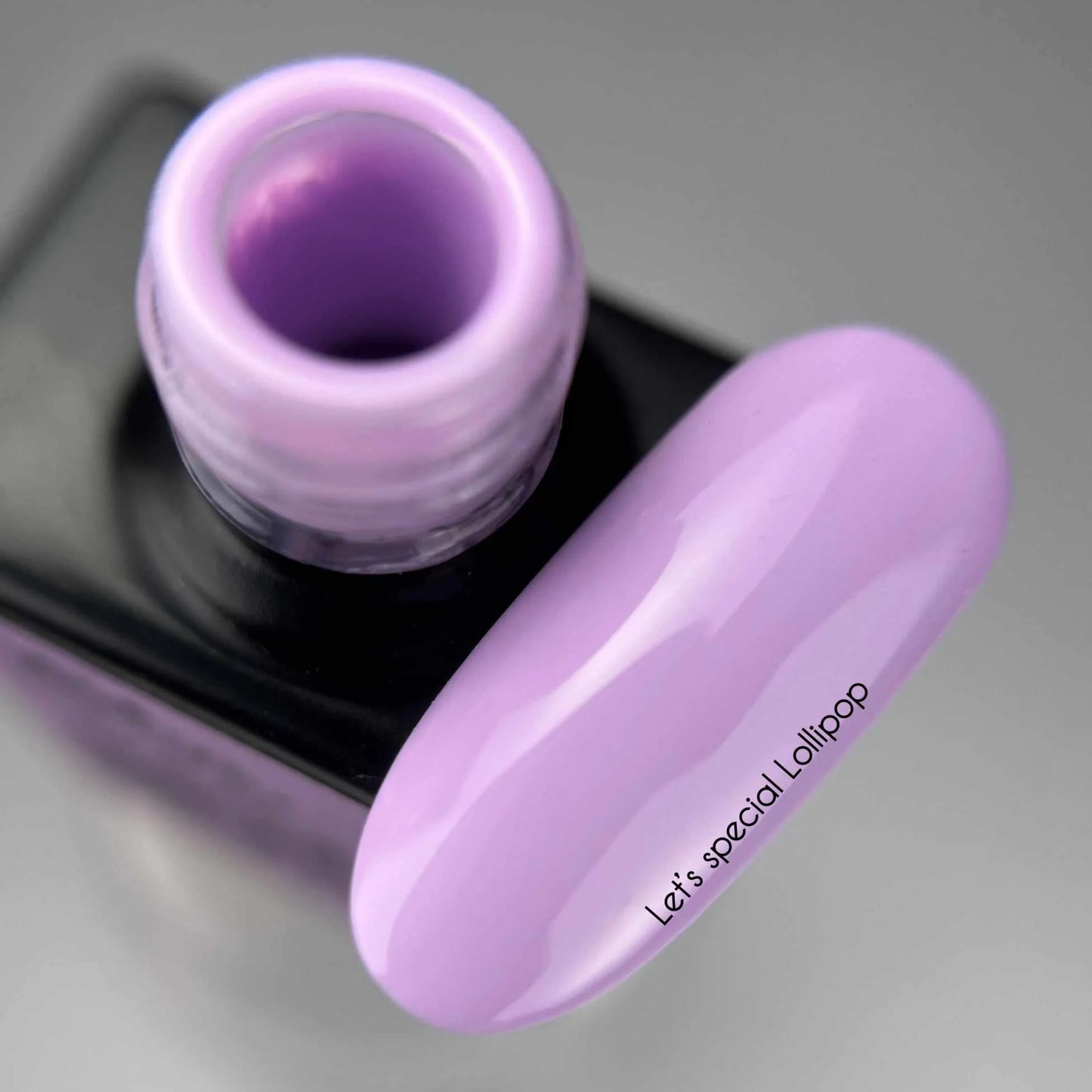 NAILSOFTHEDAY Let's special Lollipop - verniz gel roxo pastel cobrindo uma camada, 10 ml