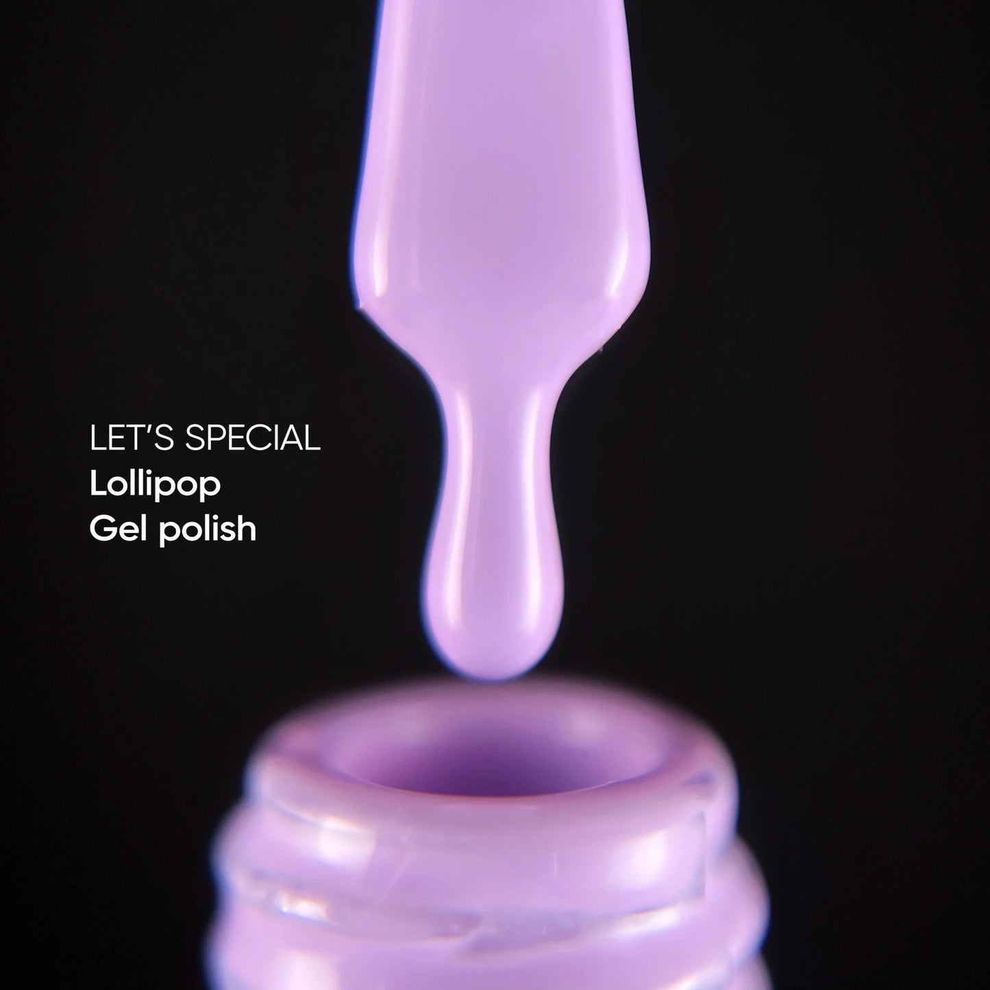 NAILSOFTHEDAY Let's special Lollipop - verniz gel roxo pastel cobrindo uma camada, 10 ml
