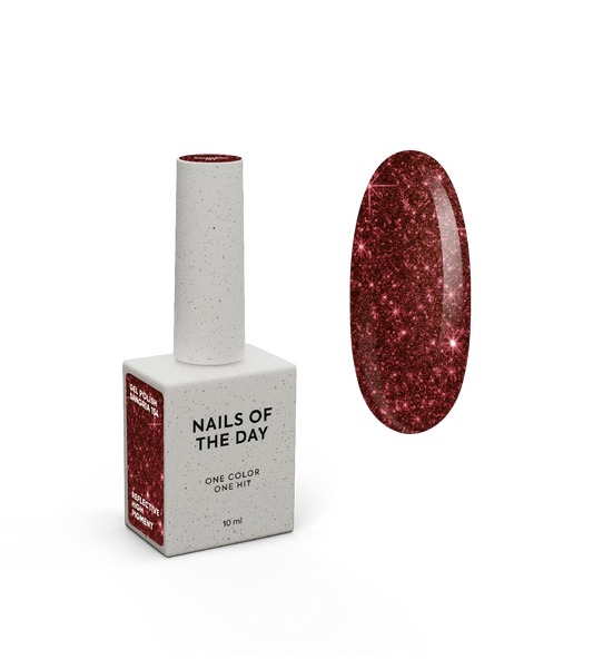 NAILSOFTHENIGHT Polish Sangria Gel — verniz gel reflexivo vermelho escuro, 10 ml